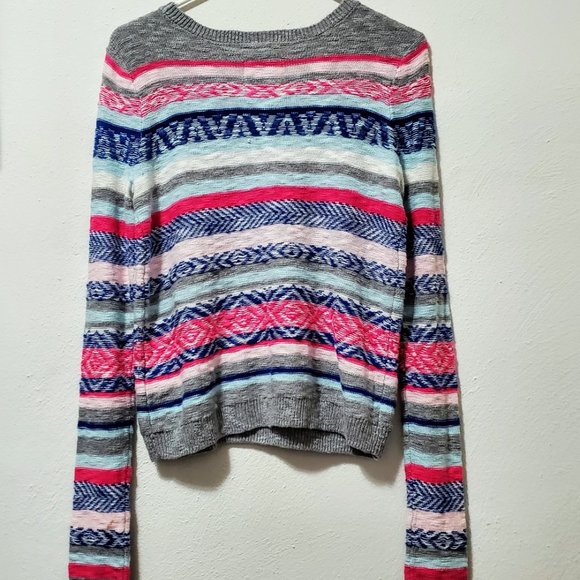 Hollister Multicolored Striped Sweater - Picture 7 of 8